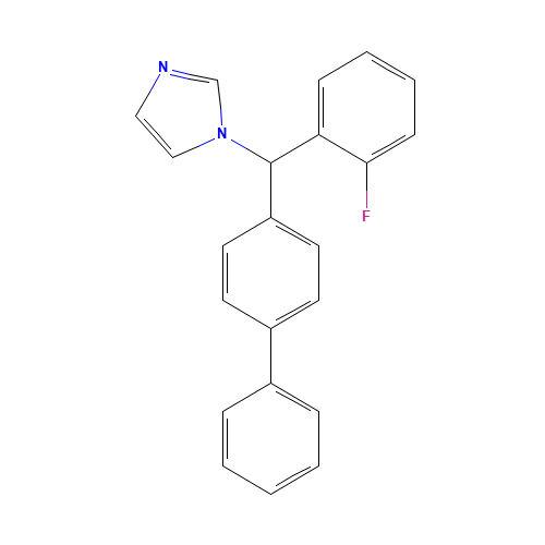 1-([1,1'-Biphenyl]-4-yl(2-fluorophenyl)methyl)-1H-imidazole (CAS: 2901106-69-0) - Related Chemical Product