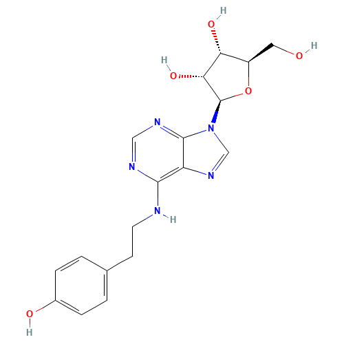 (2R,3S,4R,5R)-2-(hydroxymethyl)-5-[6-[2-(4-hydroxyphenyl)ethylamino]purin-9-yl]oxolane-3,4-diol (CAS: 41552-94-7) - Related Chemical Product