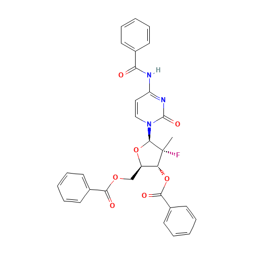 (2R,3R,4R,5R)-5-(4-Benzamido-2-oxopyrimidin-1(2H)-yl)-2-((benzoyloxy)methyl)-4-fluoro-4-methyltetrahydrofuran-3-yl benzoate (CAS: 817204-32-3) - Related Chemical Product