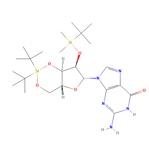 2'-O-(tert-butyldimethylsilyl)-3',5'-O-(di-tert-butylsilanediyl)guanosine (CAS: 401812-99-5) - Related Chemical Product