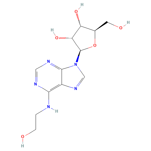 (2R,3R,4S,5R)-2-(6-((2-Hydroxyethyl)amino)-9H-purin-9-yl)-5-(hydroxymethyl)tetrahydrofuran-3,4-diol (CAS: 4338-48-1) - Related Chemical Product