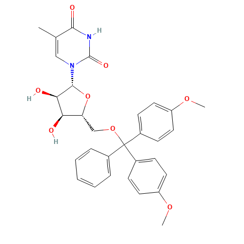 5'-O-[Bis(4-methoxyphenyl)phenylmethyl]-5-methyluridine (CAS: 138239-62-0) - Related Chemical Product
