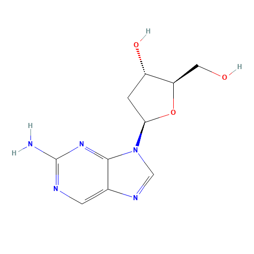 (2R,3S,5R)-5-(2-Amino-9H-purin-9-yl)-2-(hydroxymethyl)tetrahydrofuran-3-ol (CAS: 3616-24-8) - Related Chemical Product