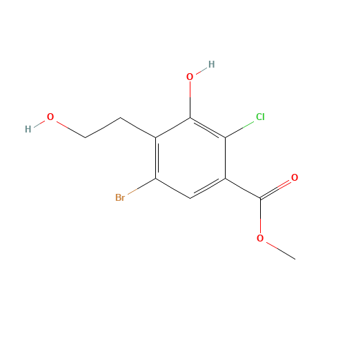 methyl 5-bromo-2-chloro-3-hydroxy-4-(2-hydroxyethyl) benzoate (CAS: 2170122-25-3) - Related Chemical Product