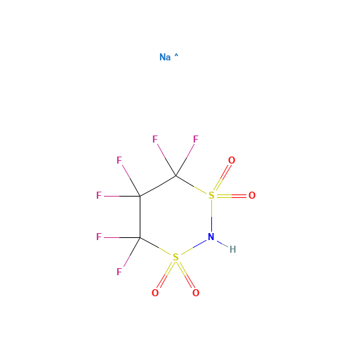 4H-1,3,2-Dithiazine, 4,4,5,5,6,6-hexafluorodihydro-, 1,1,3,3-tetraoxide, sodium salt  (CAS: 1260611-45-7) - Related Chemical Product