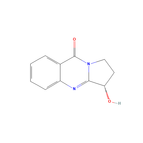 vasicinone (CAS: 486-64-6) - Chemical Structure and Molecular Formula 