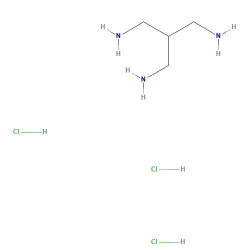 2-(Aminomethyl)propane-1,3-diamine trihydrochloride (CAS: 1071539-86-0) - Chemical Structure and Molecular Formula 