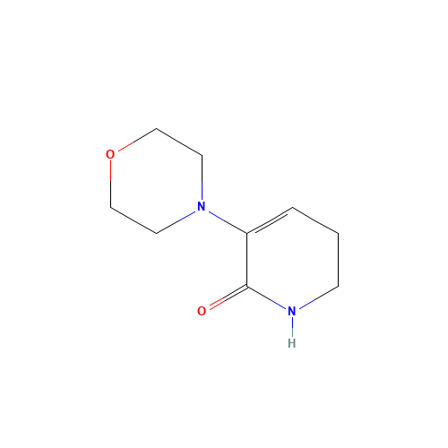 3-Morpholin-4-yl-5,6-dihydro-1H-pyridin-2-one (CAS: 545445-40-7) - Chemical Structure and Molecular Formula 