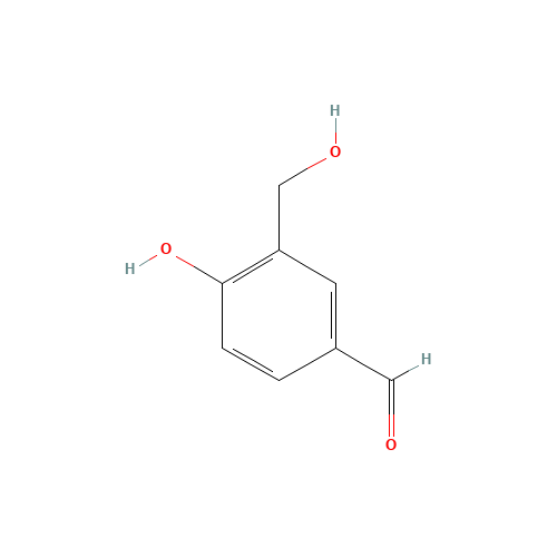 4-HYDROXY-3-(HYDROXYMETHYL)BENZALDEHYDE (CAS: 54030-32-9) - Chemical Structure and Molecular Formula 