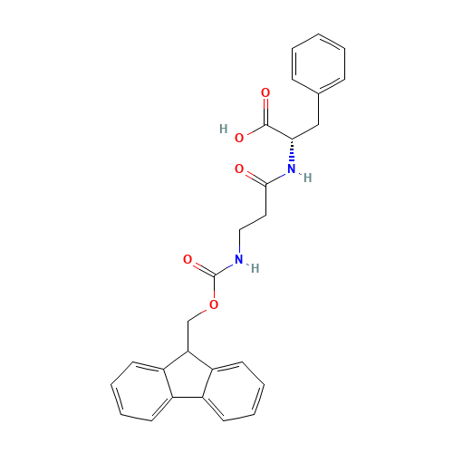Fmoc--Ala-Phe-OH (CAS: 2171282-19-0) - Chemical Structure and Molecular Formula 