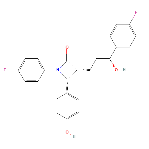(3R,4R)-1-(4-fluorophenyl)-3-((R)-3-(4-fluorophenyl)-3-hydroxypropyl)-4-(4-hydroxyphenyl)azetidin-2-one (CAS: 1593542-96-1) - Related Chemical Product