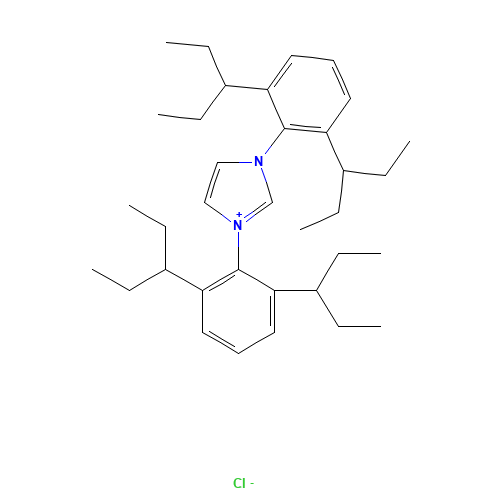 1,3-Bis(2,6-di(pentan-3-yl)phenyl)-1H-iMidazol-3-iuM chloride (CAS: 1157867-61-2) - Related Chemical Product